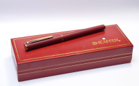 NOS 1990s Sheaffer Fashion II Model 263 Ladi's Maroon Burgundy Red Matte Finish with Gold Trim Fountain Pen Made in USA
