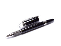Montblanc STARWALKER Precious Black Resin Platinum Trim Knurled Rollerball Fineliner Pen