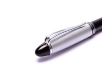 Aurora Ipsilon Black Resin & Chrome Plate Push Upper Body Mechanism Y Shape Clip Ballpoint Pen