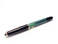 Pelikan 400NN 400 EEF Extra Extra Fine Nib Tortoise Green Striped Gunther Wagner Fountain Pen