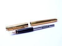 IIIA 1992 18K Gold Plated PARKER 75 GODRON Made in France Fountain Pen