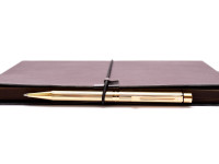 Vintage Sheaffer Targa 1005 Fluted 23K Gold Plated Twist Mechanism Ballpoint Pen USA