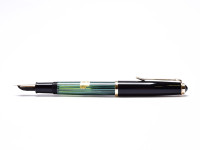 Pelikan 400NN 400 EEF Extra Extra Fine Nib Tortoise Green Striped Gunther Wagner Fountain Pen