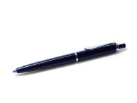 Vintage W. Germany 1980s Pelikan K100 Black & Chrome Ballpoint Pen with New 337 Refill
