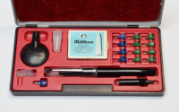 1970s Complete PELIKAN Technos / Graphos Technical Drawing Drafting Pen Set - Rapidograph - Developed by Rotring