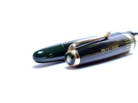 Faber Castell Osmia 884 F Tortoise Green Celluloid Fountain Pen