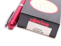 NOS New Rotring Freeway Red Rubin Metal Body Matte Satin Finish Rollerball Pen In Box S0212680 R074516