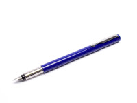 Original 2006 NOS in Box PARKER Vector Made in UK Classic Blue Purple Cartridge Fountain Pen F Fine Nib