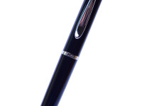 Vintage W. Germany 1980s Pelikan K100 Black & Chrome Ballpoint Pen with New 337 Refill