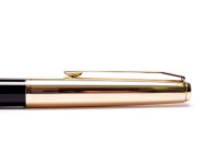 1960s Mint Pelikan M30 (30) Rolled Gold Fountain Pen Cap Replacement Part Full Unit With Clip, Crown Logo and Inner Sleeve Ring