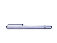 1980 MONTBLANC Turbo Cartridge Converter Fountain Pen Silver Brushed