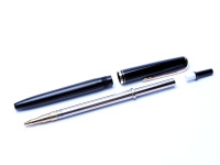 Vintage 1960s Montblanc Pix No. 26 1.18mm Lead Black Resin & Gold Push Button Repeater Mechanical Pencil