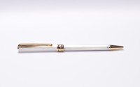 Vintage 1990s Flagship Aurora Magellano 925 Solid Sterling Silver Made in Italy Ballpoint Pen in Box with New Refill