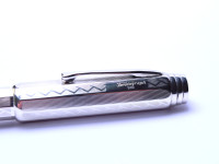 FEND Fendograph Solid 900 Silver Super Flexible 14K EF ro BBB Nib Piston Fountain Pen