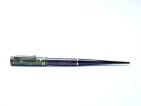 Parker Duofold Jade Green Lucky Curve Desk Pen Push Button Fountain Pen