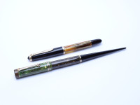 Parker Duofold Jade Green Lucky Curve Desk Pen Push Button Fountain Pen