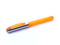 2003 Pelikan Pelikano P460 Orange Transparent & Steel A/L Nib Cartridge Fountain Pen