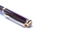 Rare 1992 Pelikan Marsala D381 Lacquer & Gold Ballpoint Pen