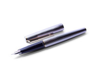 Rhodium MONTBLANC 220 Classic Godron 14K Cartidge Fountain Pen