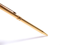 Vintage 1990s Flagship Aurora Magellano Italy Gold Plated Ballpoint Pen