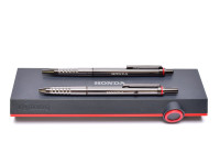 Rotring Esprit Double Push Anthracite Grey Ballpoint Pen & 0.5 mm Mechanical Pencil Set in Box