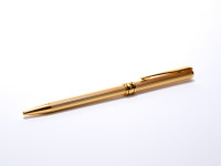 Vintage 1990s Flagship Aurora Magellano Italy Gold Plated Ballpoint Pen