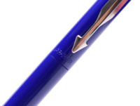 Original 2006 NOS in Box PARKER Vector Made in UK Classic Blue Purple Cartridge Fountain Pen F Fine Nib