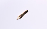 Original 1950's PELIKAN 400 400N 400NN Fountain Pen 14K 585 Solid Gold Flex Two Hole Nib F Size Unit Part Spare