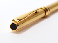 Vintage 1990s Flagship Aurora Magellano Italy Gold Plated Ballpoint Pen