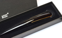 27300 / 13926 MONTBLANC Meisterstück / Masterpiece Large Black Resin & Gold Desktop Letter Opener