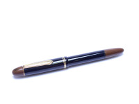 Rare Stunning 1950s ADLATUS 302 FS Hard Rubber Torpedo Shaped Made In Germany 14K Fine Steno Nib Piston Fountain Pen