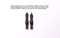 Original 1950's PELIKAN 400 400N 400NN Fountain Pen 14K 585 Solid Gold Flex Two Hole Nib F Size Unit Part Spare