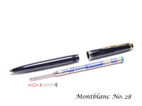 Vintage Black Resin Montblanc No. 38 & 28  Ballpoint Pen Spring Part Spare Repair
