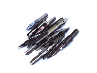1920's L&C Hardtmuth & IRIS 16x Calligraphy Dip Pen Nibs With Limiter All Sizes