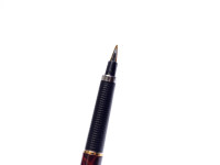 Rare 1991 Parker Classic (180) Laque Thuya "Brown Marble" Gold Plated Fine Nib Cartridge Fountain Pen Made In UK