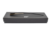 27300 / 13926 MONTBLANC Meisterstück / Masterpiece Large Black Resin & Gold Desktop Letter Opener