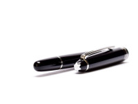 Montblanc Meisterstuck Masterpiece No. 163 Classique Luxury Black Resin & Platinum Rollerball Pen