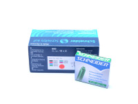 New Schneider GREEN 6 Pack Ink Cartridges Standard International Size Made in Germany (Fit Most Vintage/New Fountain Pens)