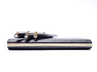 NOS 1970s MONTBLANC No. 320 360 380 Black Resin 14K EF Fountain Pen Lever Ballpoint & 1.17mm Mechanical Pencil Set in Box