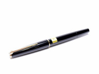 NOS 1970s MONTBLANC No. 320 360 380 Black Resin 14K EF Fountain Pen Lever Ballpoint & 1.17mm Mechanical Pencil Set in Box