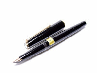 NOS 1970s MONTBLANC No. 320 360 380 Black Resin 14K EF Fountain Pen Lever Ballpoint & 1.17mm Mechanical Pencil Set in Box