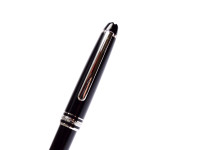Montblanc Meisterstuck Masterpiece No. 163 Classique Luxury Black Resin & Platinum Rollerball Pen