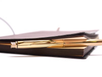 1990's Parker Insignia Dimonite G. 14K Gold Plated 0,5 MM Leads Push Mechanism Mechanical Pencil