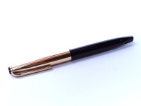NOS Rare 1960s Reform 5715 Triangular Rolled Gold & Black Resin Super Flexible 14K 585 Gold Nib Fountain Pen Reform Rolled Gold 4383 fountain pen