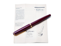 Reform Germany 4383 Round Burgundy Bordeaux Maroon Red Fountain Pen