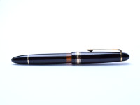 Ultra Rare 1950s MONTBLANC Masterpiece Celluloid 142 Long Ink Window OBB Flexible Nib Telescopic Piston Fountain Pen