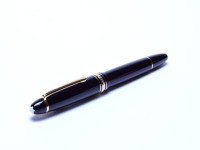 1990s Montblanc 146 Le Grand Meisterstuck Masterpiece Pix Two-Tone BB Double Broad 14K 585 Gold Nib Fountain Pen
