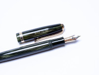 Faber Castell Osmia 884 F Tortoise Green Celluloid Fountain Pen