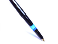 The Original 1950s True Pocket Size Black Resin 12 Sided KAWECO SPORT V12 OM Oblique Medium 14K Gold Nib Fountain Pen
