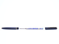 1960s MONTBLANC No.280 Grey Matte Brushed Ballpoint Pen "Eleventh Finger" Lever Mechanism